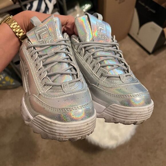 Fila holographic shoes y2k size 9 - Picture 8 of 9